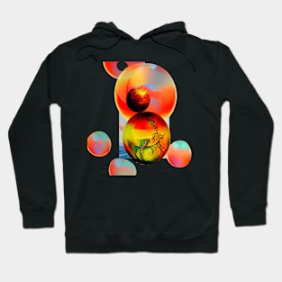 SUNSET BUBBLES, MOONS Hoodie